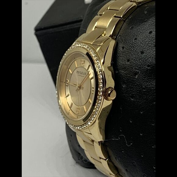 Regent 30084593 Women's Gold Stainless Steel Analog Dial Quartz Wrist Watch EW10 - Picture 2 of 10